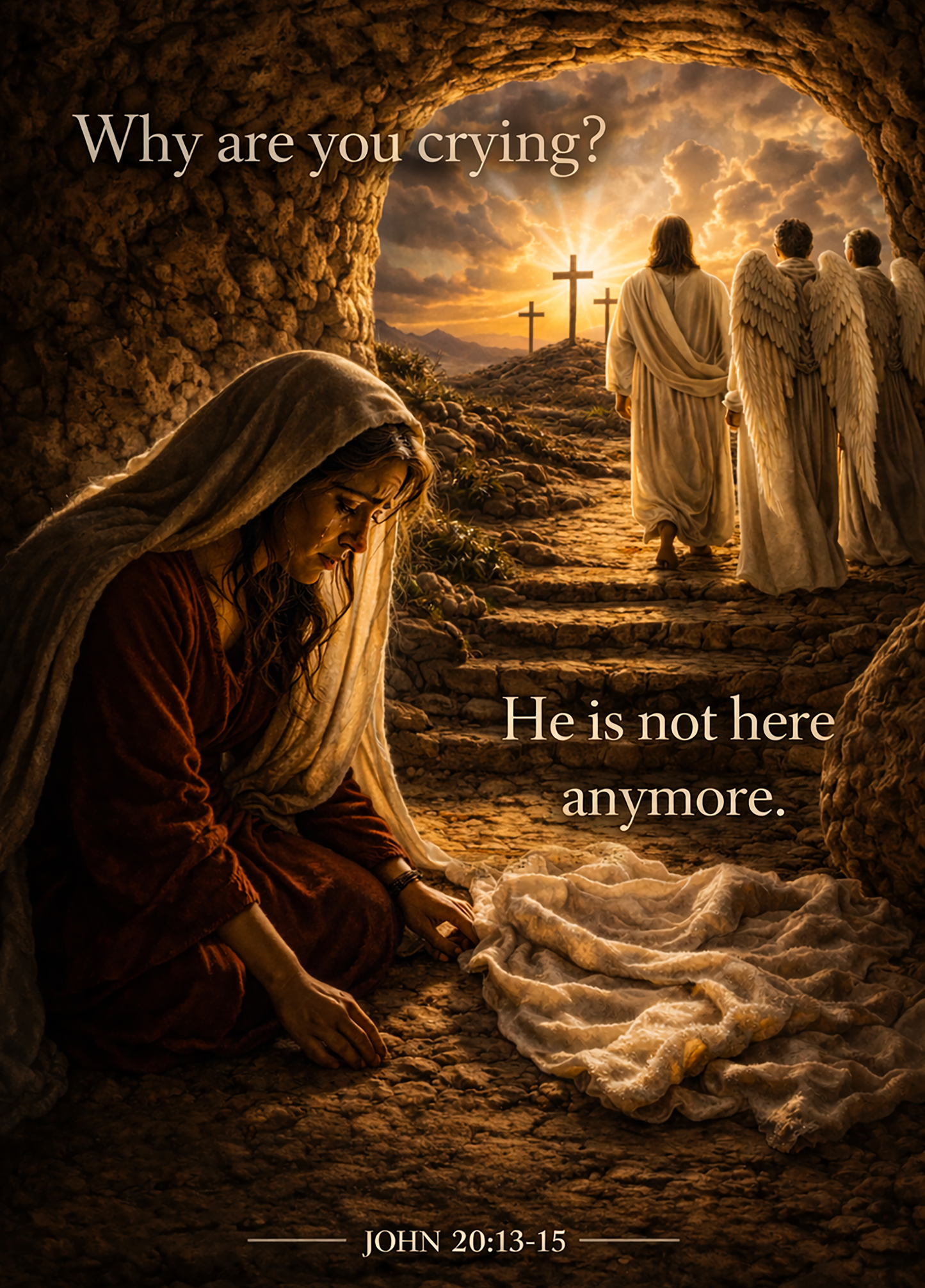 He is not here