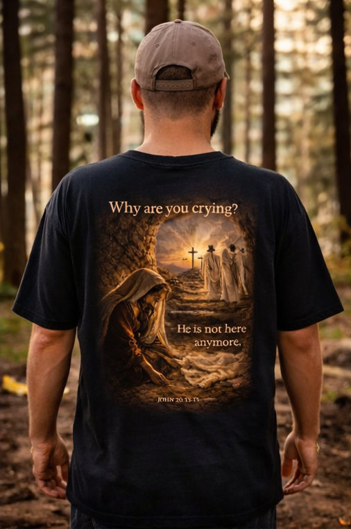 He is not here
