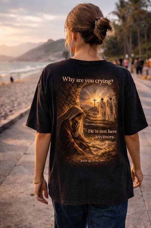 He is not here