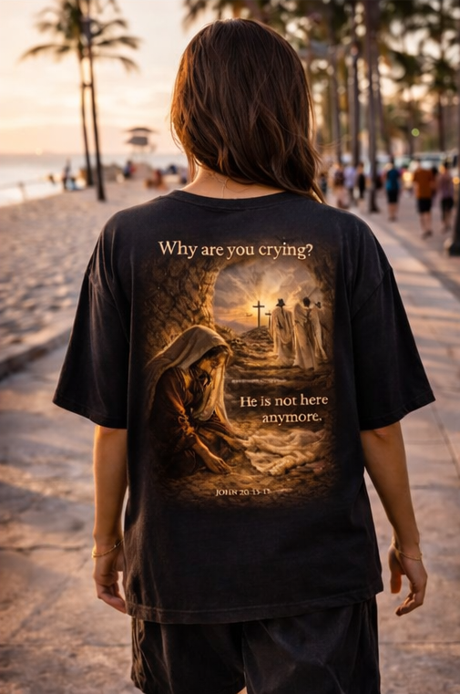 He is not here